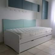 Ausziehbett Happy 90x190 - Weiß